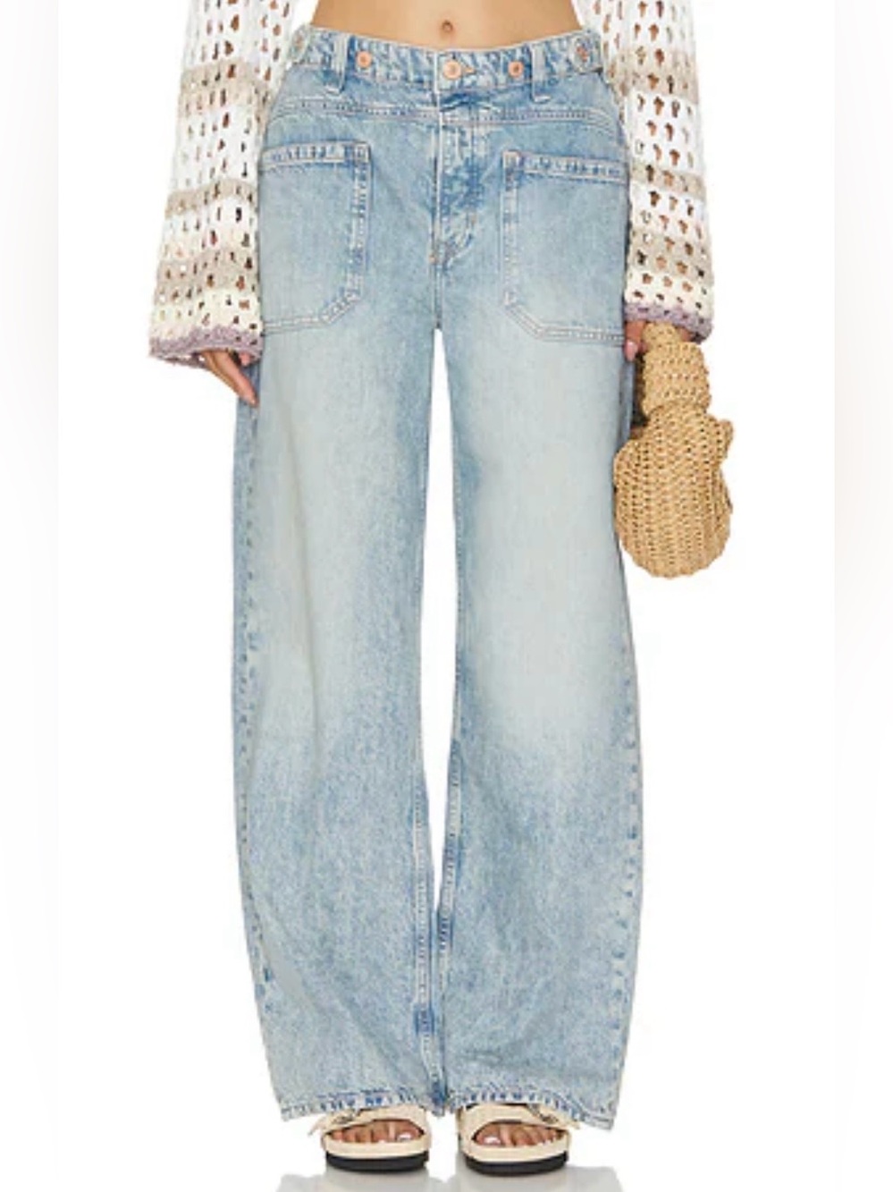 Free People We The Free High Rise Wide Leg Jeans 26⁠
